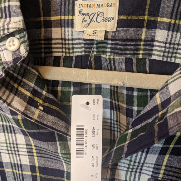 J. Crew Slim Indian madras shirt in plaid - Picture 3 of 3